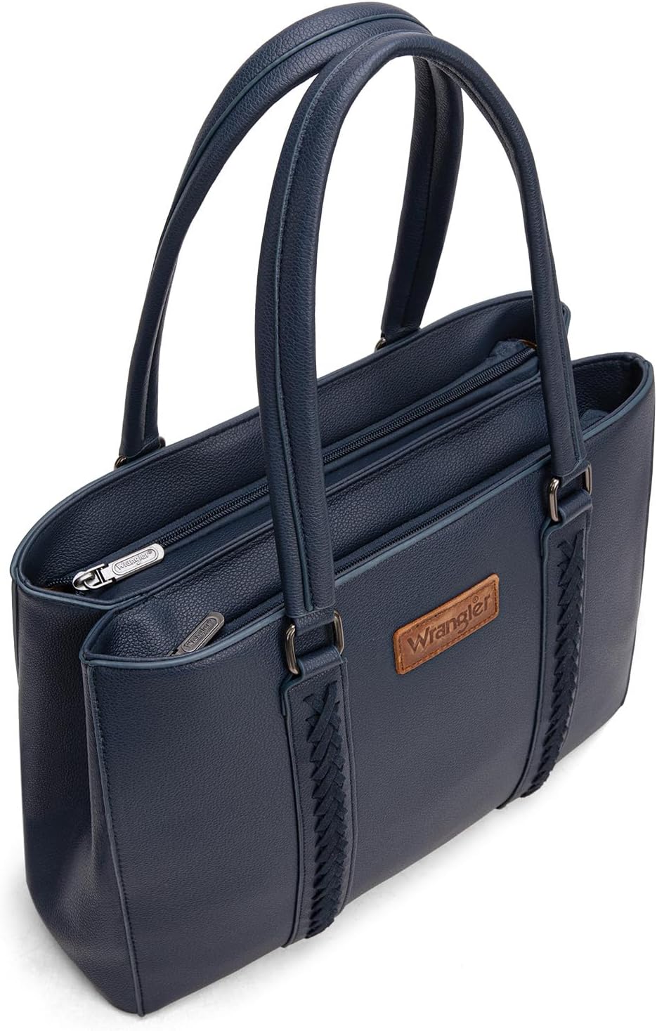 Montana West Wrangler Tote Bag for Women, Double Compartment Purse,Whipstitch Handbag fit for 13.5" Laptop - Image 4