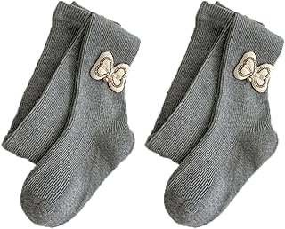 Medias Para Bebé Niña, Paquete De 2/4 Otoño Invierno Color Sólido Rayas Verticales Leggings Para Niñas Leggings Para Bebés Y Niñas Leggings Para Niñas De 1 A 12 Años