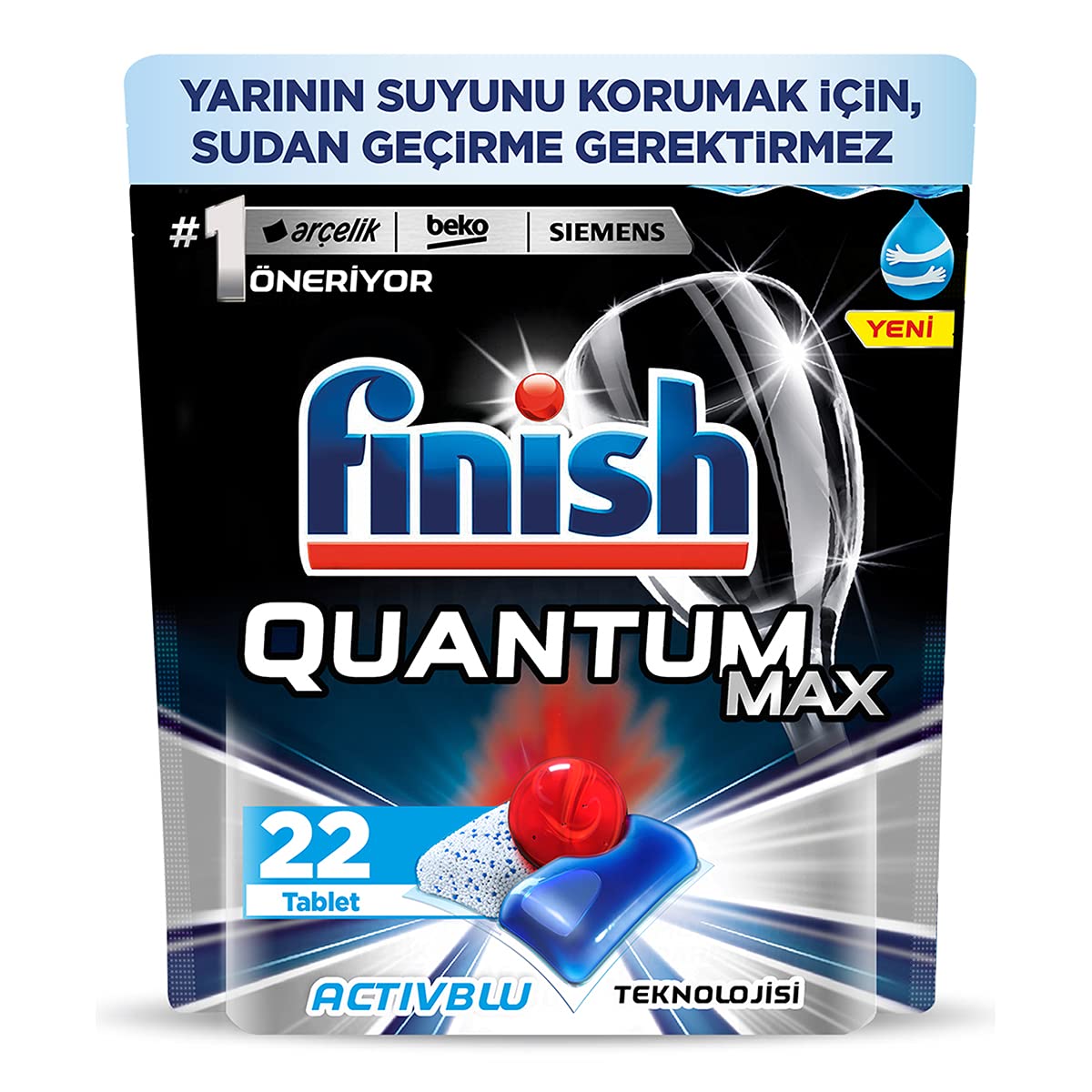 FinishQuantum Max Dishwasher Machine Tablet Regular 22-Pack