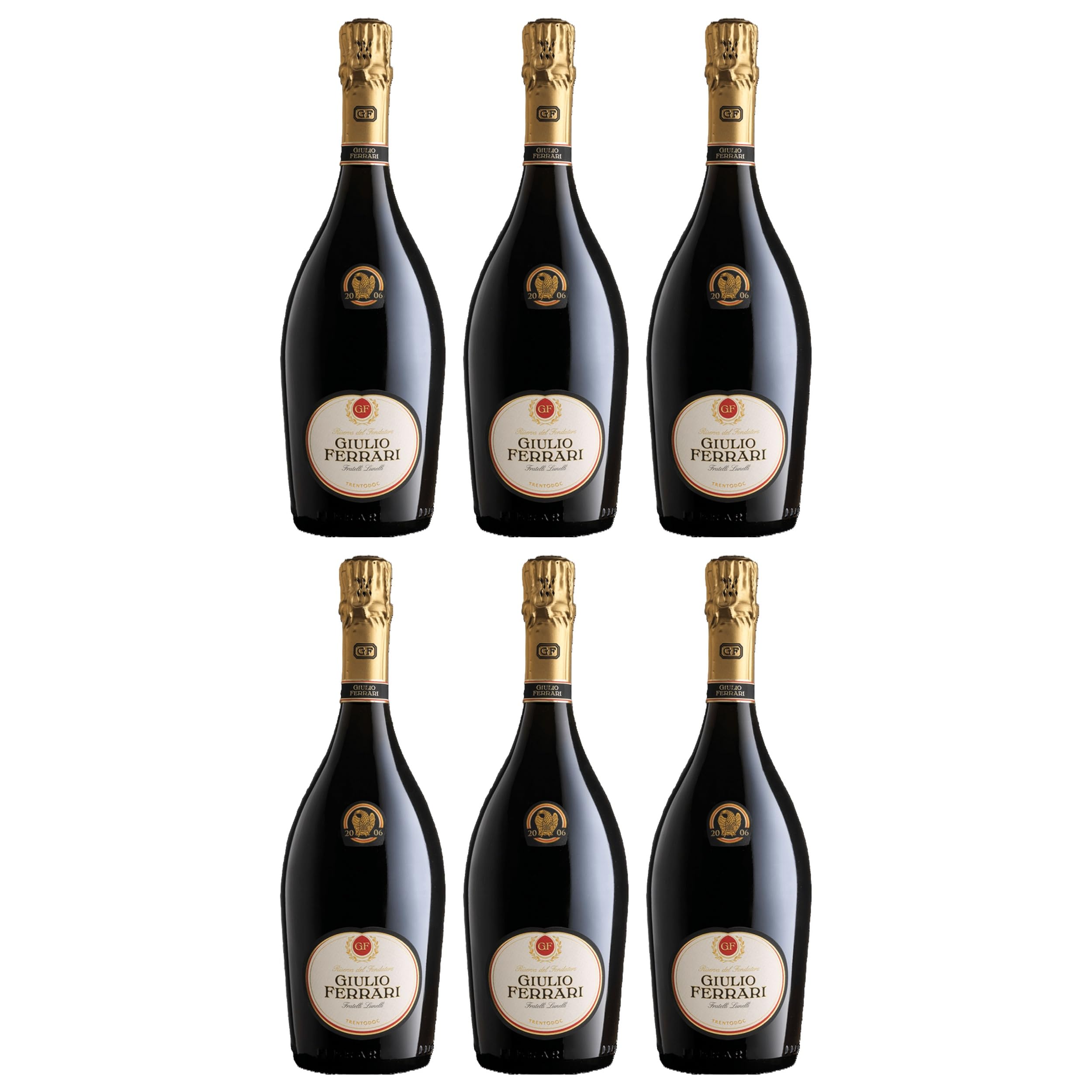 Ferrari Riserva del Fondatore Trentodoc Sekt Weiss trocken Italien inkl. FeinWert E-Book (6 x 0.75 l)