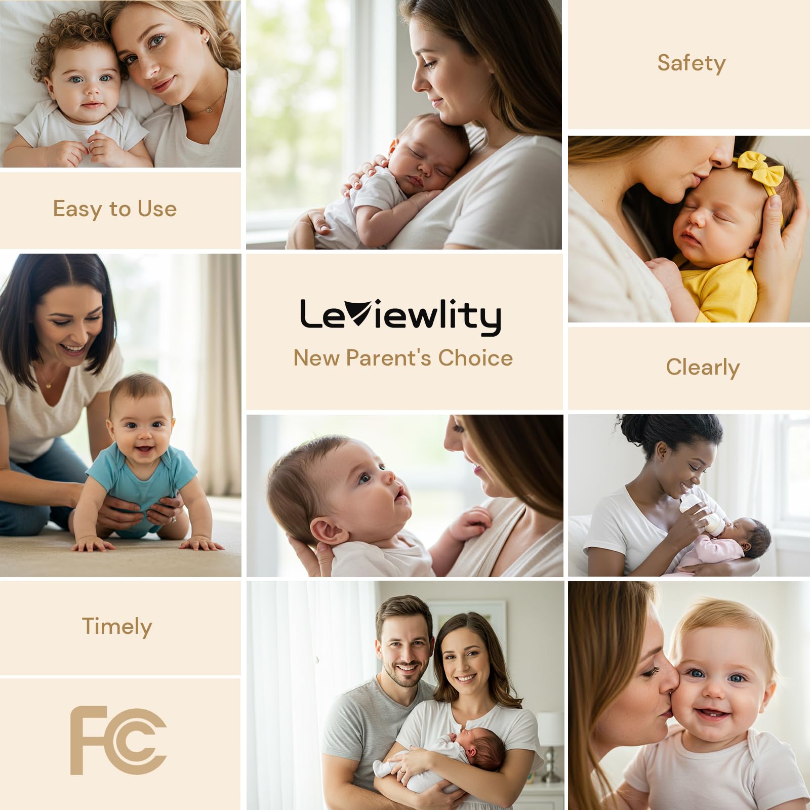 Moniteur pour bébé avec caméra et audio, moniteur vidéo HD 1080p de 5 pouces avec batterie de 30 heures, 5000 mAh et portée de 305 m, zoom 8x, vision nocturne infrarouge, mode VOX,