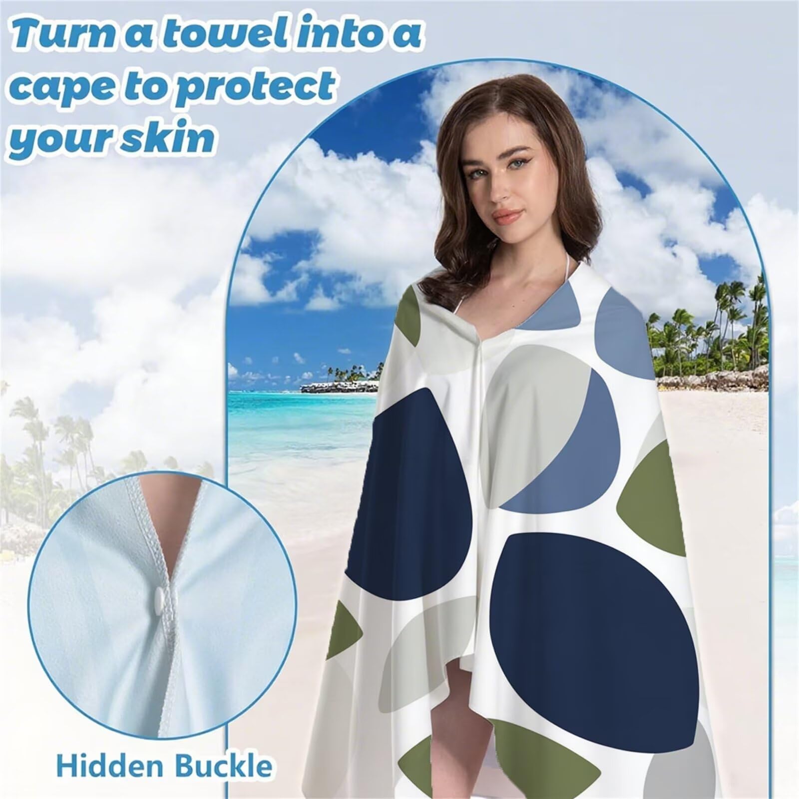 Serviette de Plage XXL 220x100 cm Anti Sable et Séchage Rapide Microfibre Drap de Plage Serviette de Bain Grande Taille Drap de Bain pour Homme Femme Voyages Natation Camping Pique Nique Moderne S-605