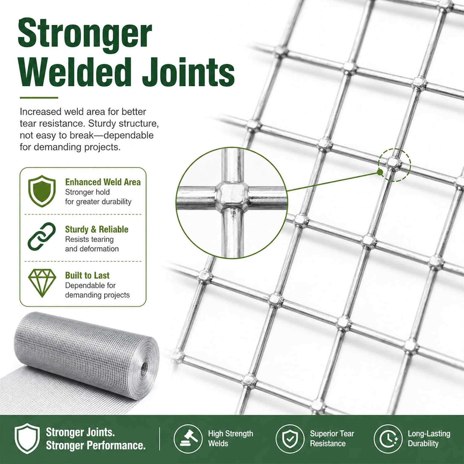 Galvanized Hardware Cloth 1/2 in. x 2 ft. x 50 ft. 19-Gauge image 4