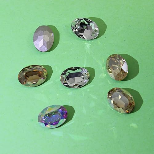 Miniatura 4 de Serbolago Diamantes de imitación ovalados puntiagudos para hacer joyas, piedras de lujo, impresionantes diamantes de imitación para manualidades,