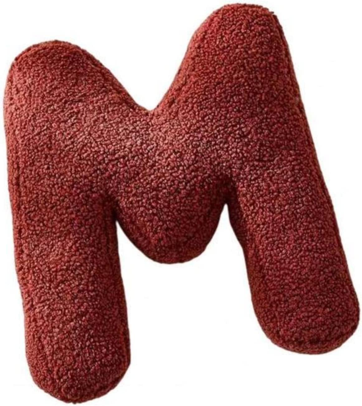 Fouriding Coussin Lettre Alphabet Anglais Peluche - Décoration Chambre Enfant (Lettre A)