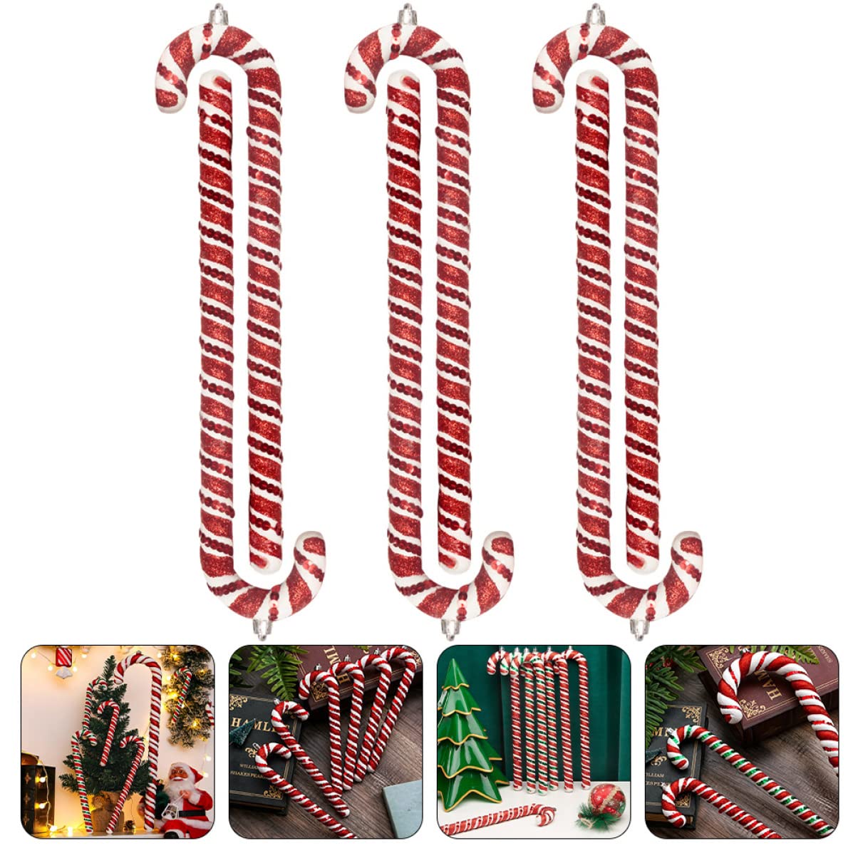 Zerodeko 2 Ensembles Pendentif Sapin De Noël Titulaires Guirlande Nains Flocon De Neige Sapin De Noel Noel Décors De Noël Pendentif De Béquille PVC Colorful 6 Pièces * 2