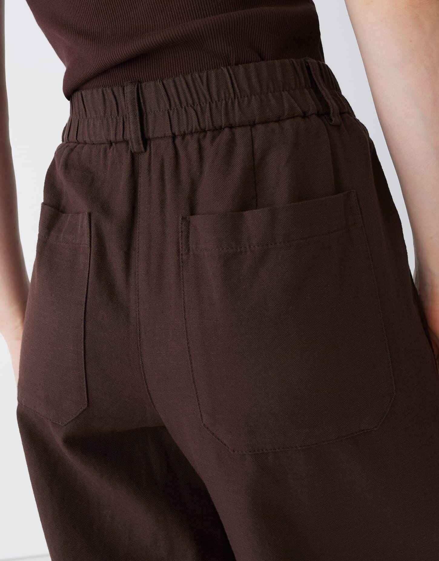 OPUS Damen City Pants | MEERI Breath Relaxed City Pants aus Baumwoll Leinen Mix