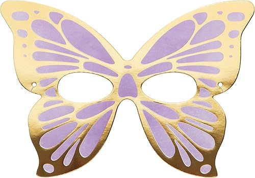 Miniatura 4 de Máscaras de papel de mariposa dorada, 8