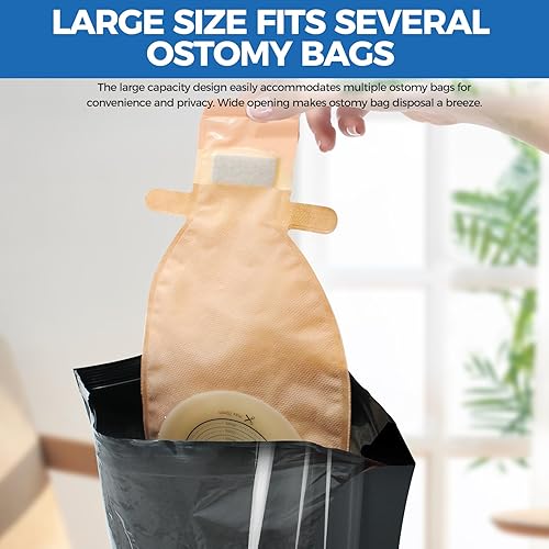 Miniatura 3 de Bolsas de eliminación de bolsas de ostomía, sistema de eliminación de ostomía, sellado alto/evita olores/sin ensuciar/bolsas de eliminación