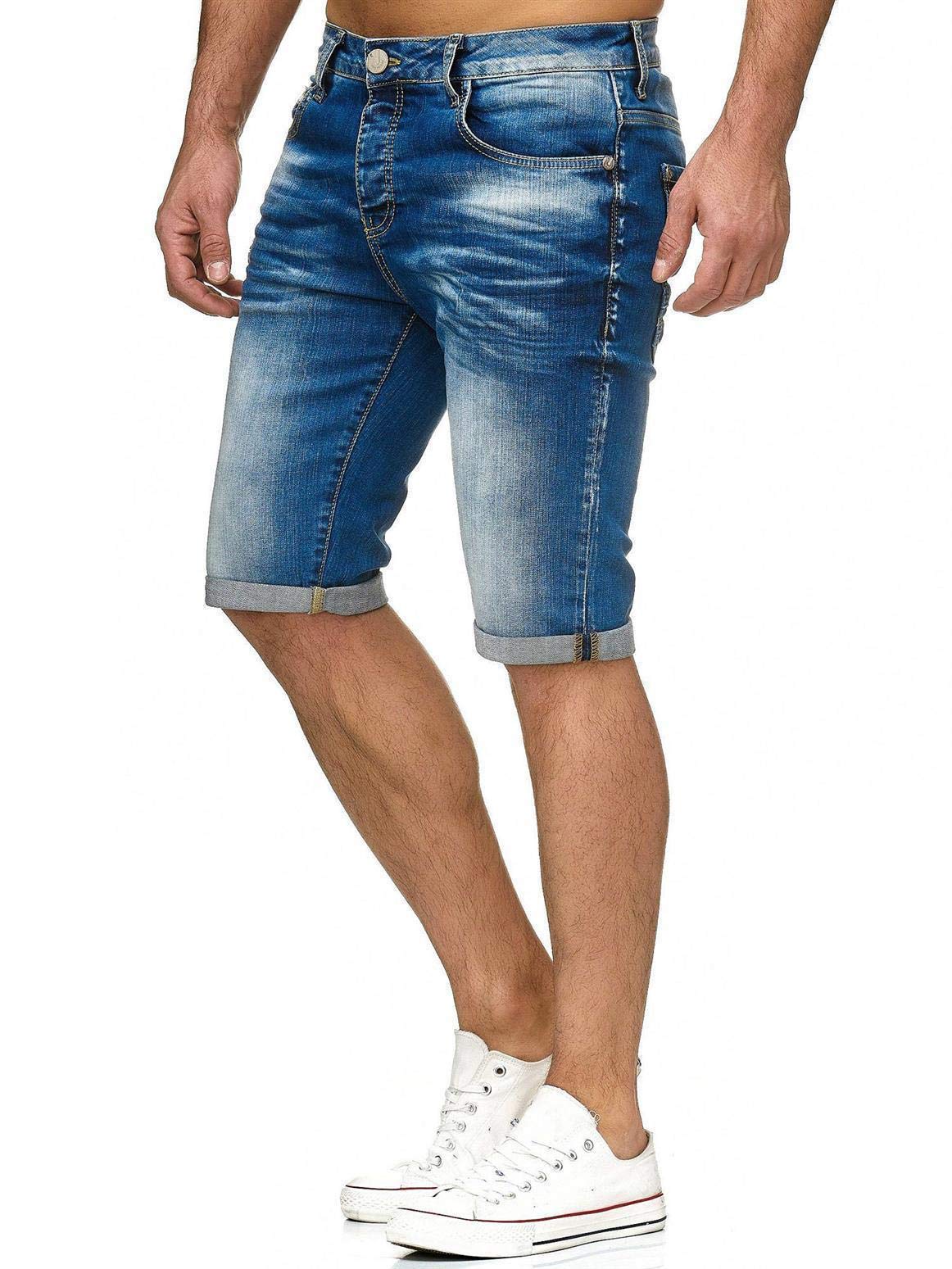 RED BRIDGE Pantaloncini a Jeans da Uomo Bermuda Estivi Casual Denim Cotone