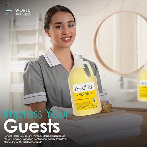 Miniatura 9 de World Amenities Nectar Pump Bottle Hair Conditioner - Acondicionador hidratante para el cuidado del cabello - Acondicionador desenredante