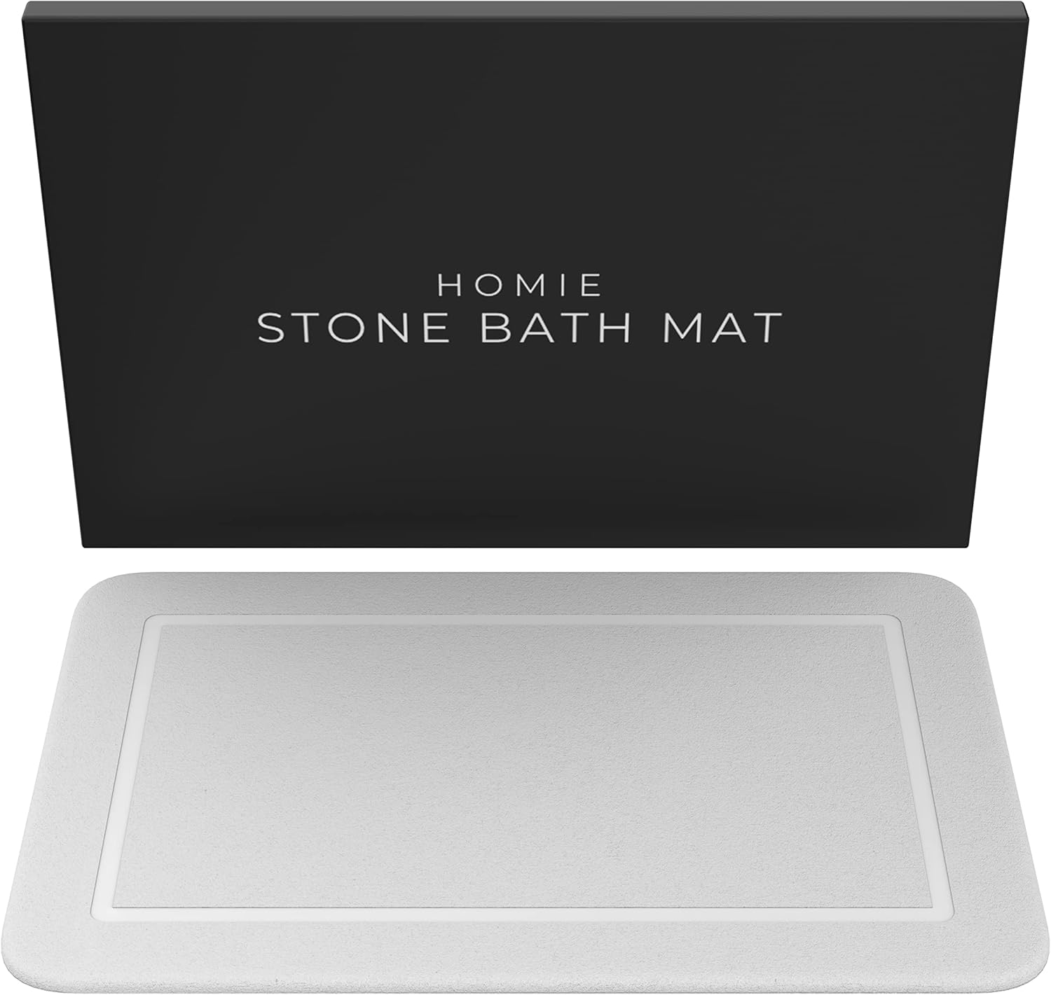 H O M I E Stone Bath Mat for Bathroom Floor