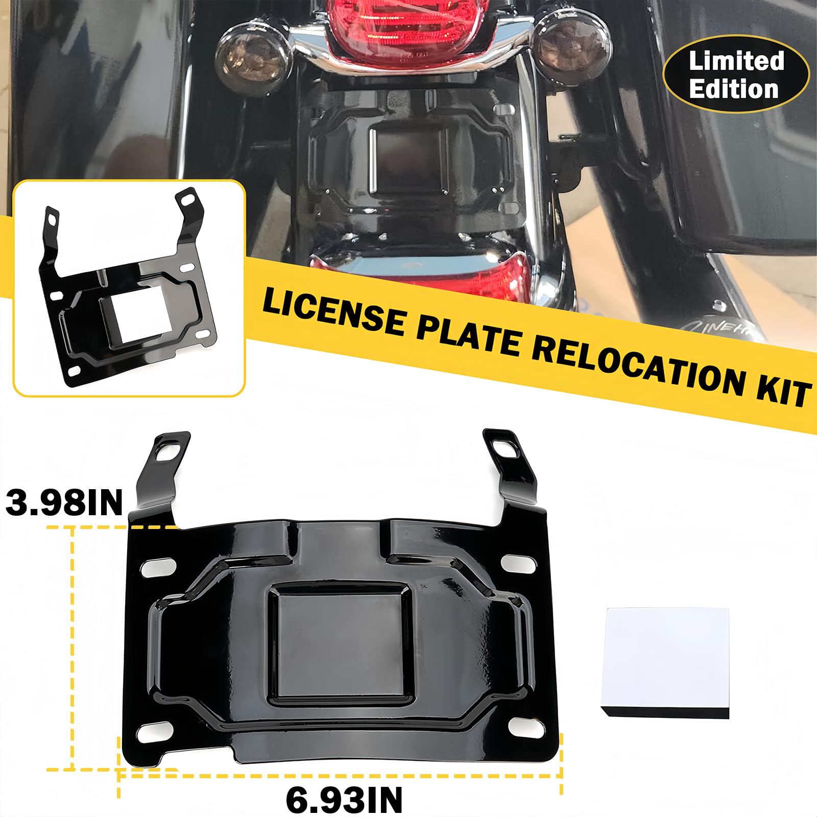 Suporte de mudança de placa de licença para Harley-Davidson
