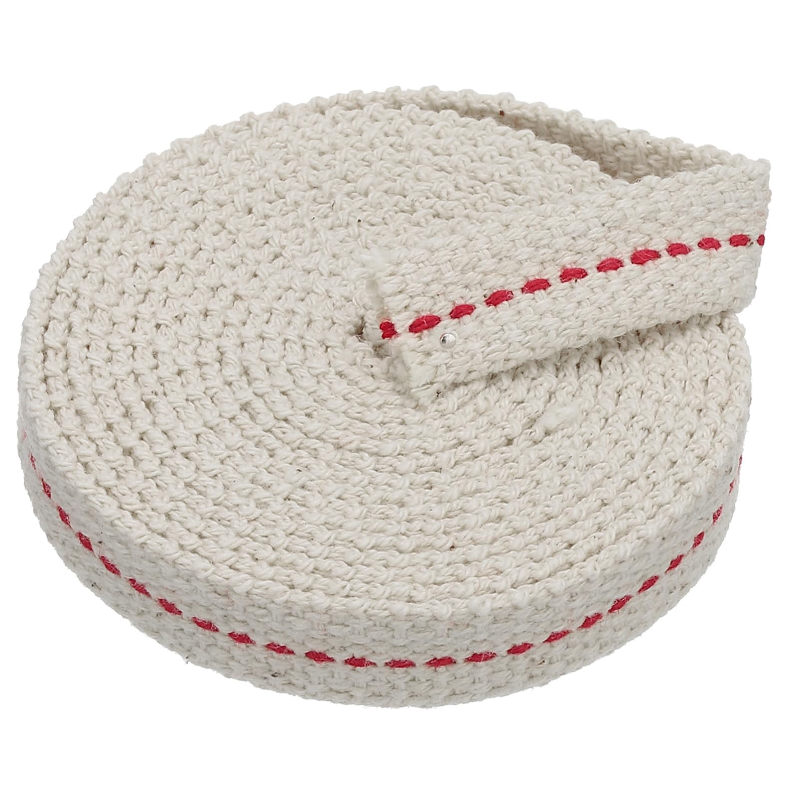 PATIKIL 1/2" Wide 6 Feet 100% Cotton Flat Wick, Oil Lamp Wicks with Red Stitch for Kerosene Lamp Lantern Oil Burner