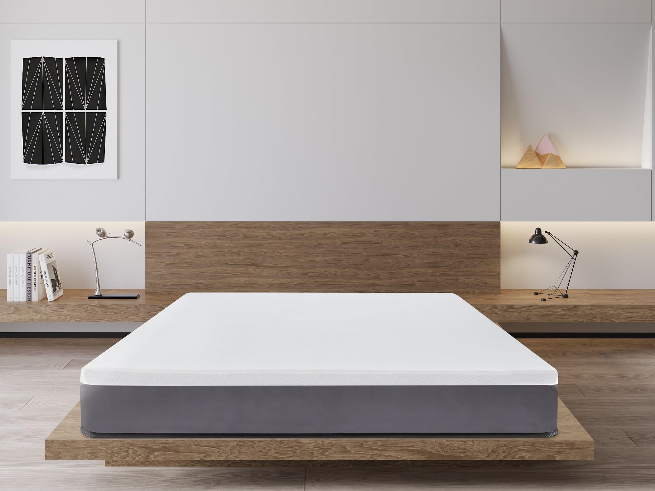 IZTOSS Surmatelas 160x200x4CM Mousse Gel.Doux.Confortable,Respirante