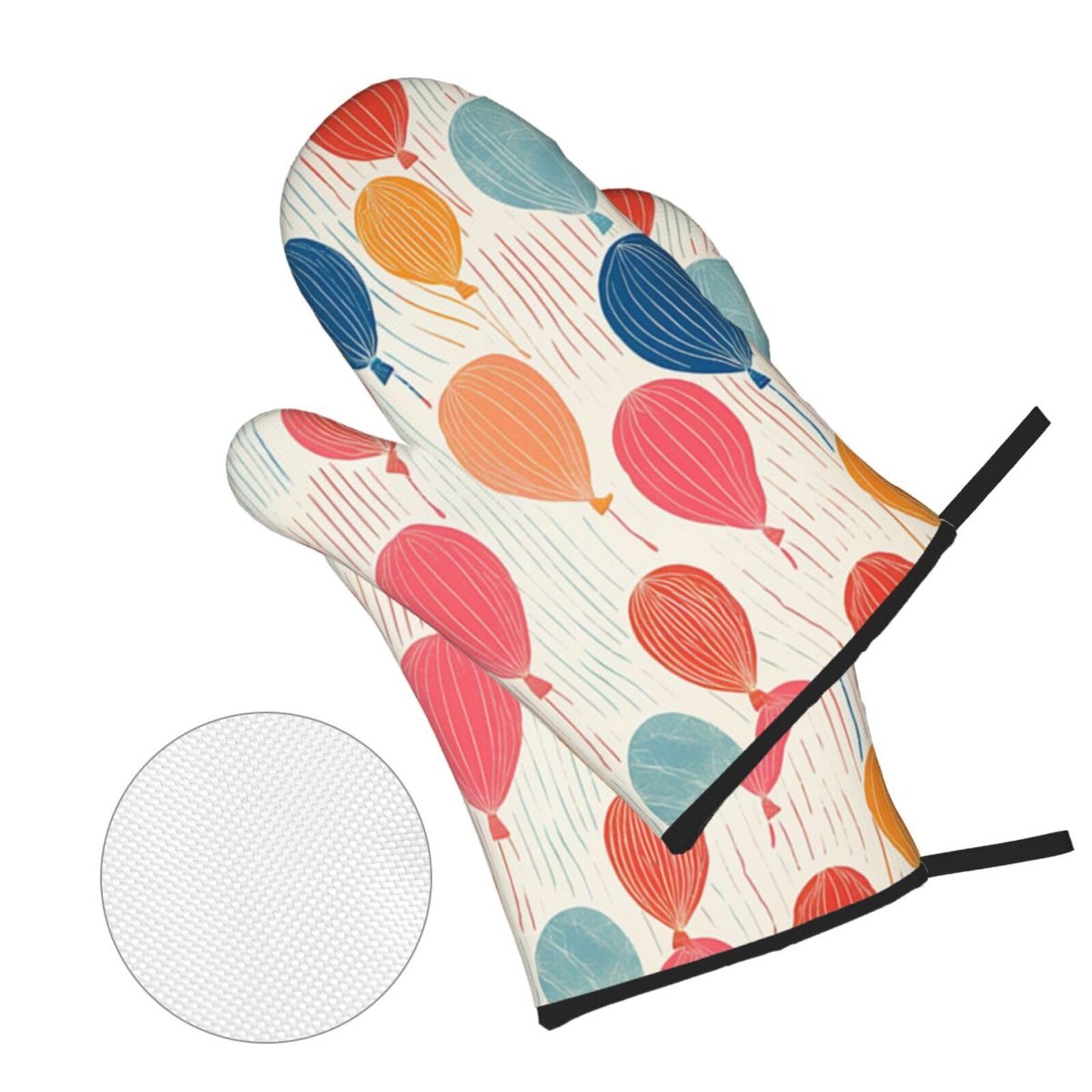 Guantes de Barbacoa Manoplas de Cocina Agarraderas Bolsillo Agarre Flexible