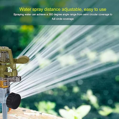 Miniatura 6 de 4 juegos de rociadores de riego de jardín, rosca hembra G34 de 360 grados, rociador giratorio automático para riego de patio, césped y césped