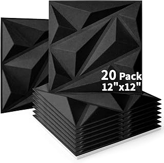 Art3dwallpanels Acoustic Panels 20 Pack Soundproof Wall Panels Acoustic ...