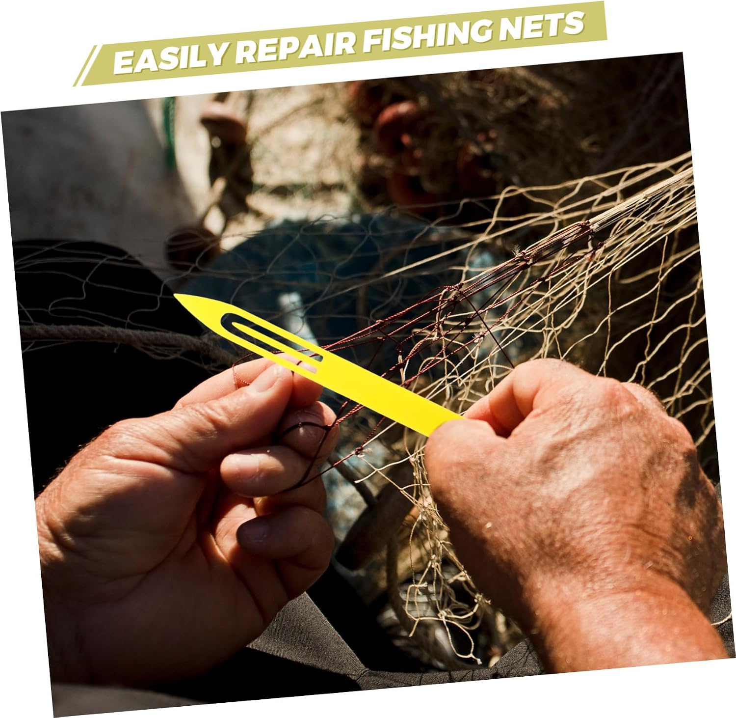 BESPORTBLE 20pcs Net Mending Shuttle Tool Weaving Loom Sewing Needle for Efficient Fishing Net Repair Versatile