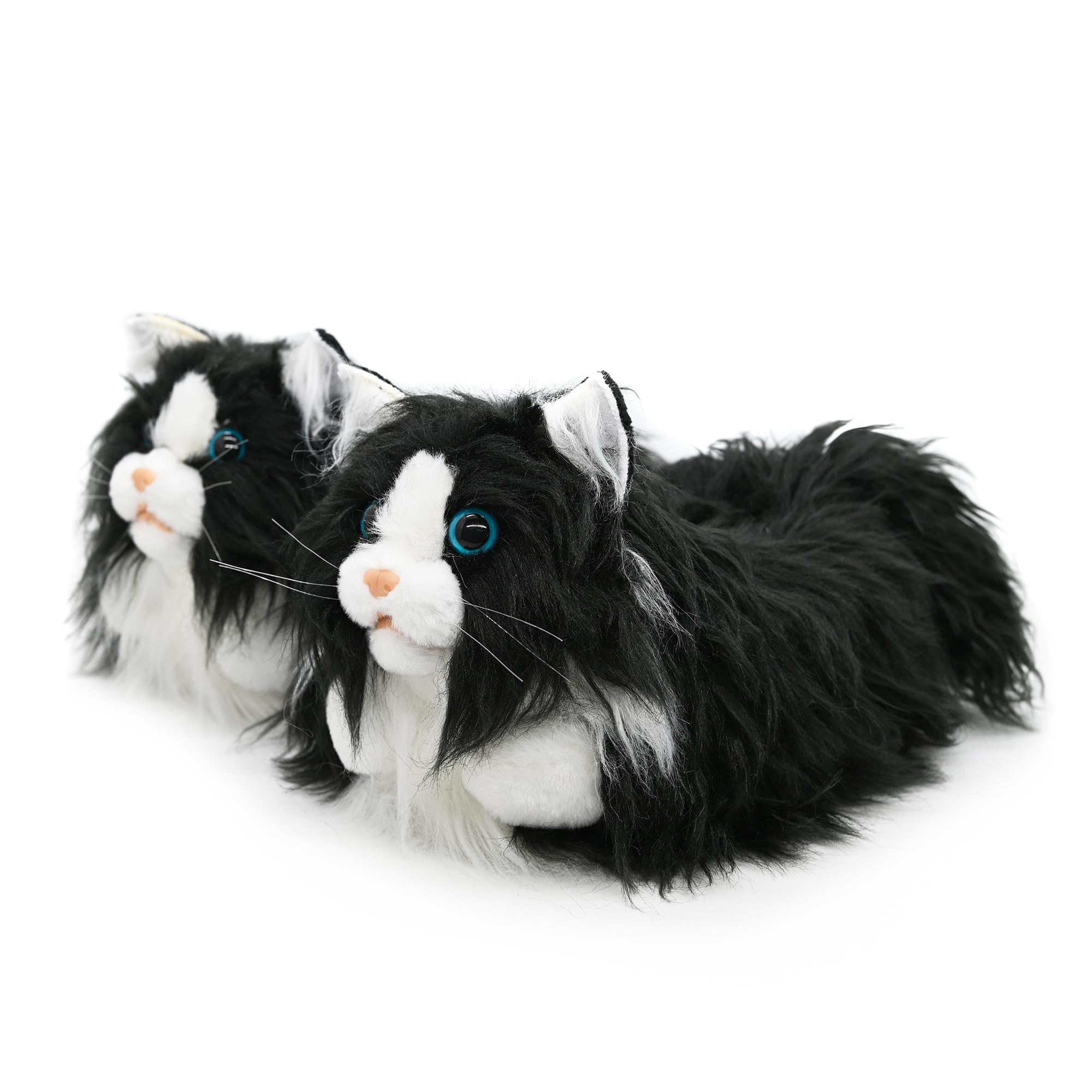 Onmygogo Tierhausschuhe Damen Plüsch Pantoffeln Kostüme Katze Hausschuhe