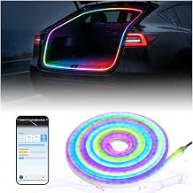 RGB LED Trunk Light Strips for Tesla Model Y & Juniper 2021-2026