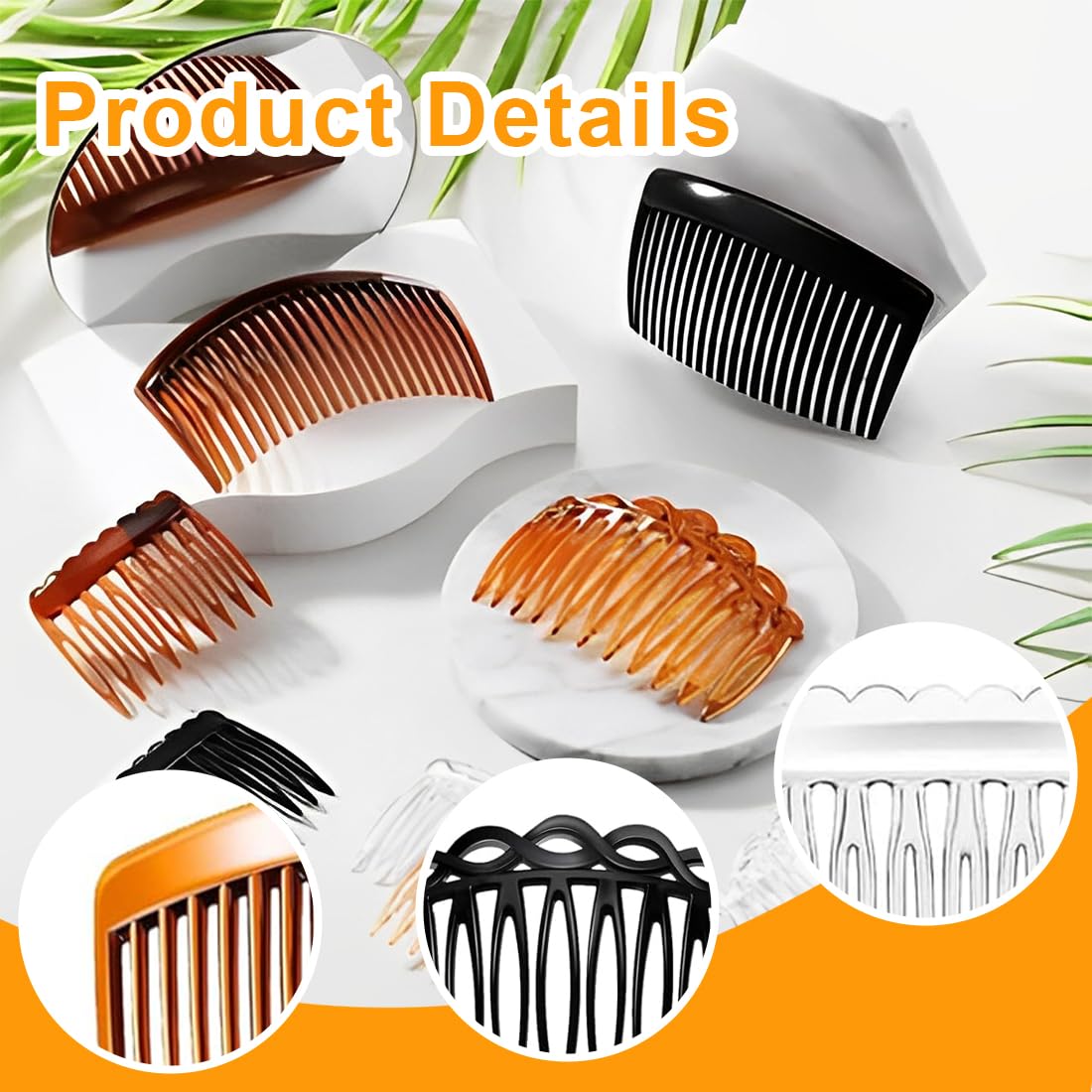 24 Pezzi Pettinini Fermacapelli, Pettinino Per Capelli, Pettine Per Capelli Laterali In Plastica Pettini Da Inserire, Pettine Fermagli Per Capelli, Pettine Per Velo Della Sposa