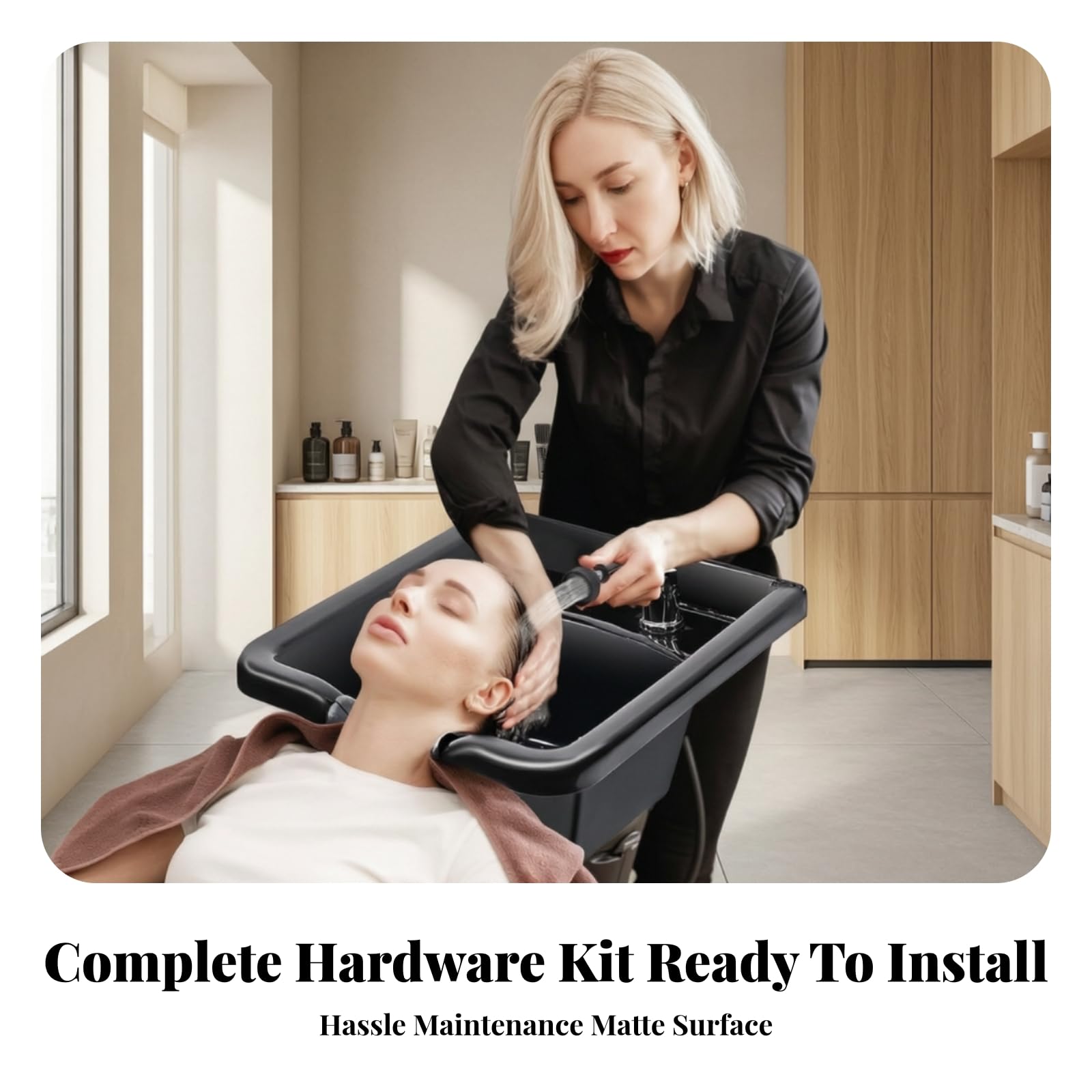 friseurwaschbecken mit nackenstütze