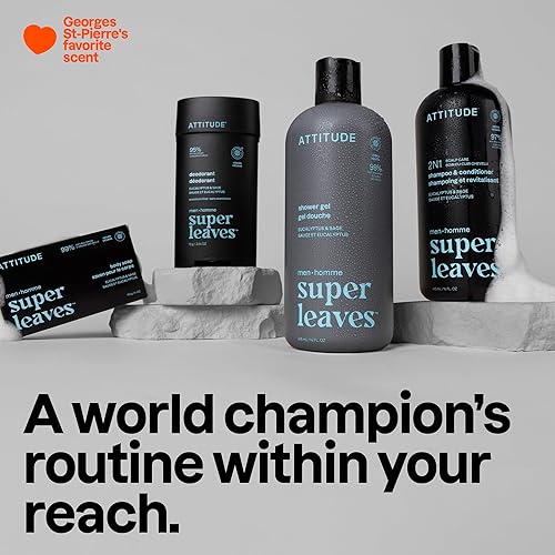 Miniatura 6 de ATTITUDE Champú y acondicionador 2 en 1 para hombre, cuidado del cuero cabelludo para la acumulación y el cabello graso, refresca con extracto de