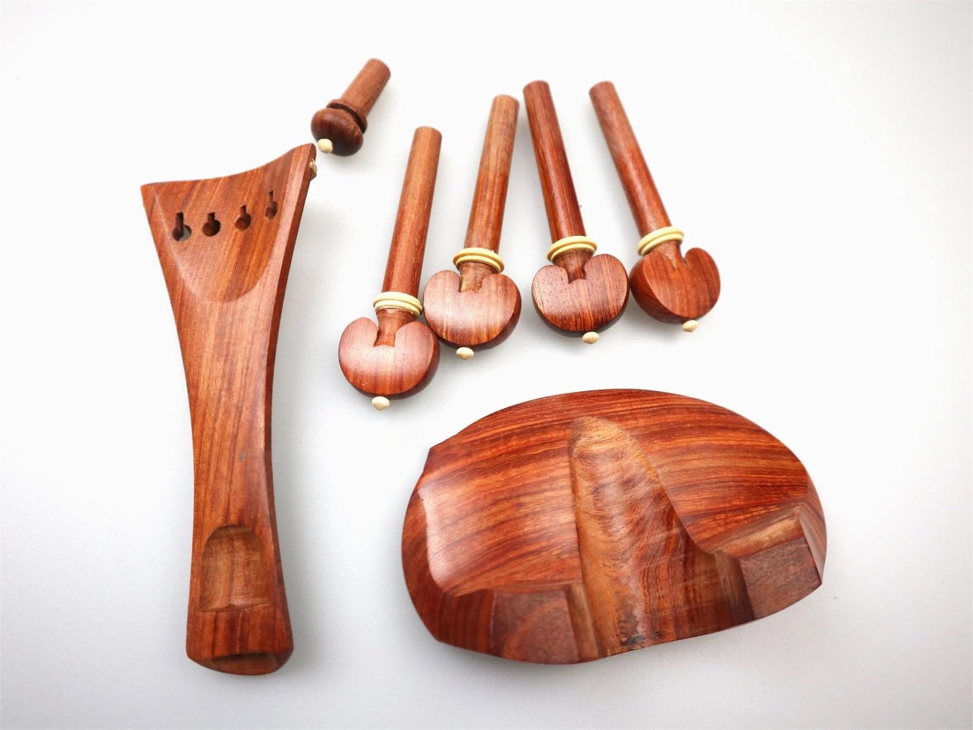 Nuova Forma Parti Per Violino Raccordi Pioli Mentoniera Puntale Per Cordiera, Accessori Per Violino Palissandro