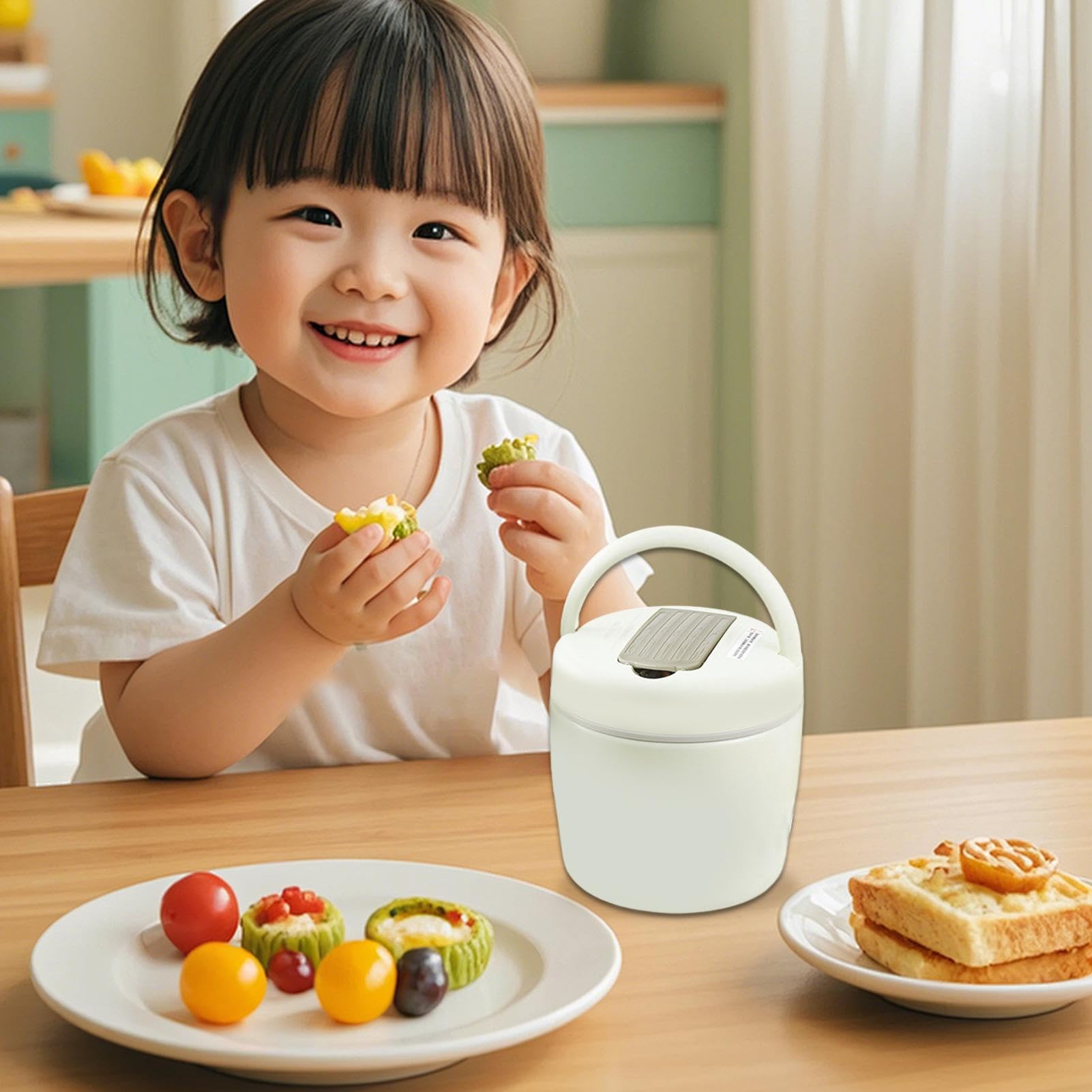 Térmica Para Comida Caliente 1.2L Acero Inoxidable Al Vacío Ancha