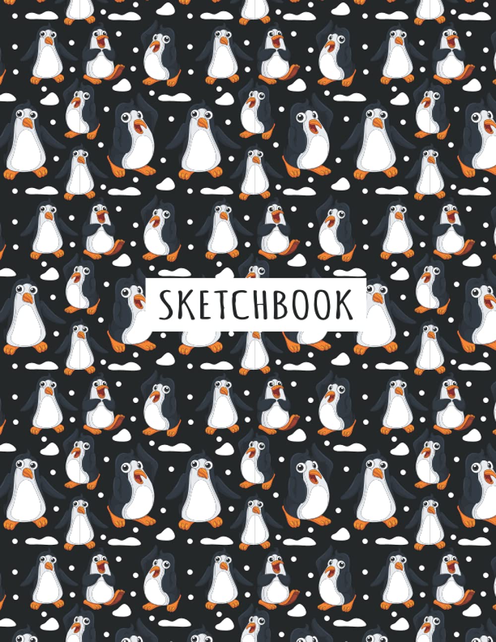 Penguin Sketchbook: Penguin animals Lover Sketchbook For Men, Women, Girls, and Kids Sketch Drawing Book - 8.5 x 11 Inches - 100 Pages