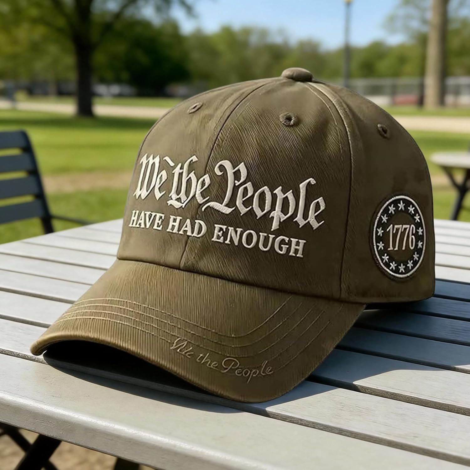 Orgonite We The People Hat, We The People Have Had Enough Hat Baseball Cap Adjustable Patriotic Embroidered Cap for Men Women - Image 6