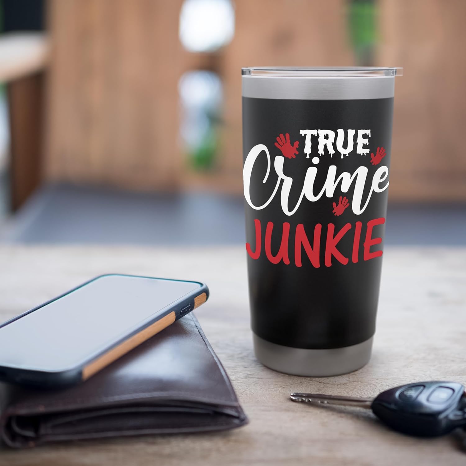 True Crime Junkie Stainless Steel Insulated Tumbler - Image 7