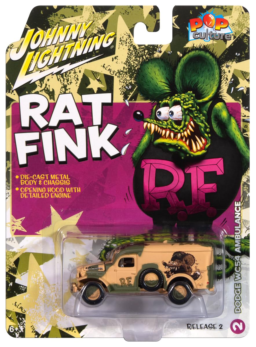 Amazon.com: Johnny Lightning - Rat Fink Dodge WC54 (JLSP394