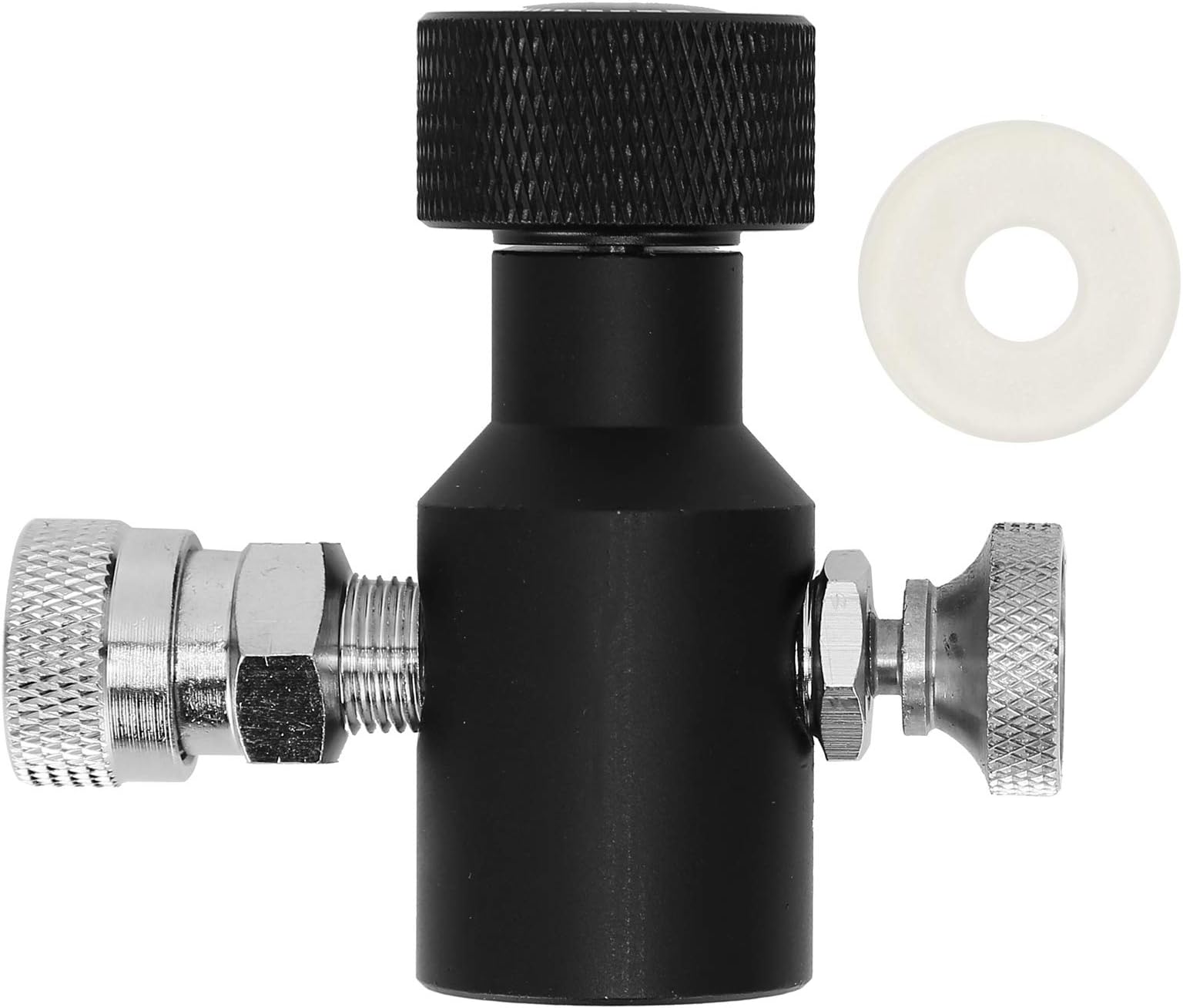 CO2 Adapter for Soda Machine CO2 Refill Adapter with 8mm Female Quick Disconnect Regulator Soda Cylinder Adapter