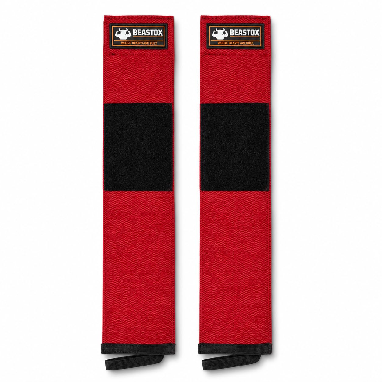 Wrist Wraps for Weightlifting, Red, Cross-Knitted Fabric, 24 Inch, Thumb Loop, Powerlifting & Strength Training-image-28
