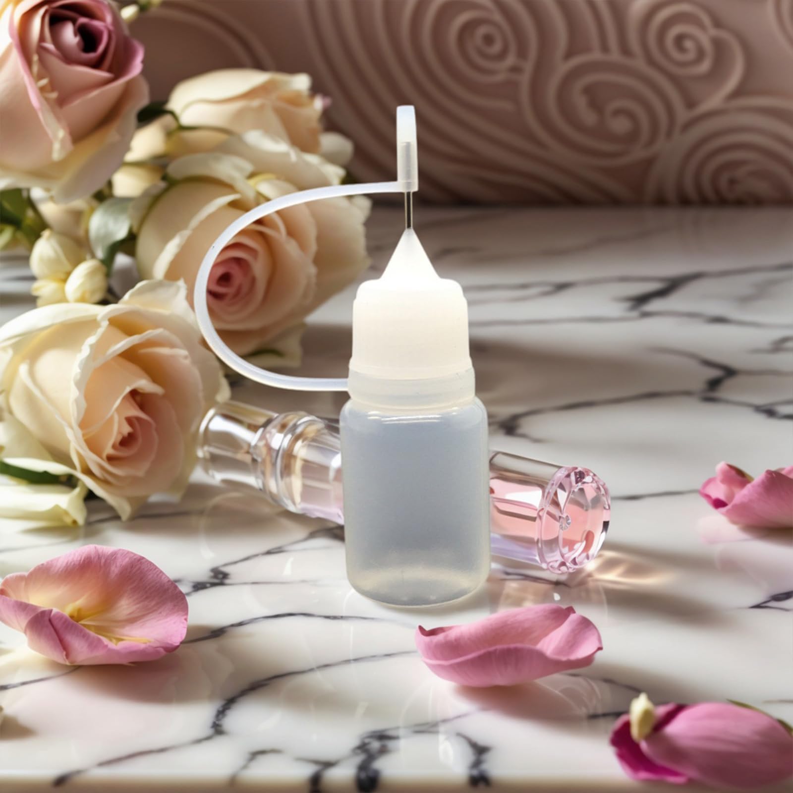 Bottiglia vuota di precisione per l'applicazione della punta dell'ago della bottiglia per la pittura acrilica fai da te quilling e le colle artigianali di carta spremere