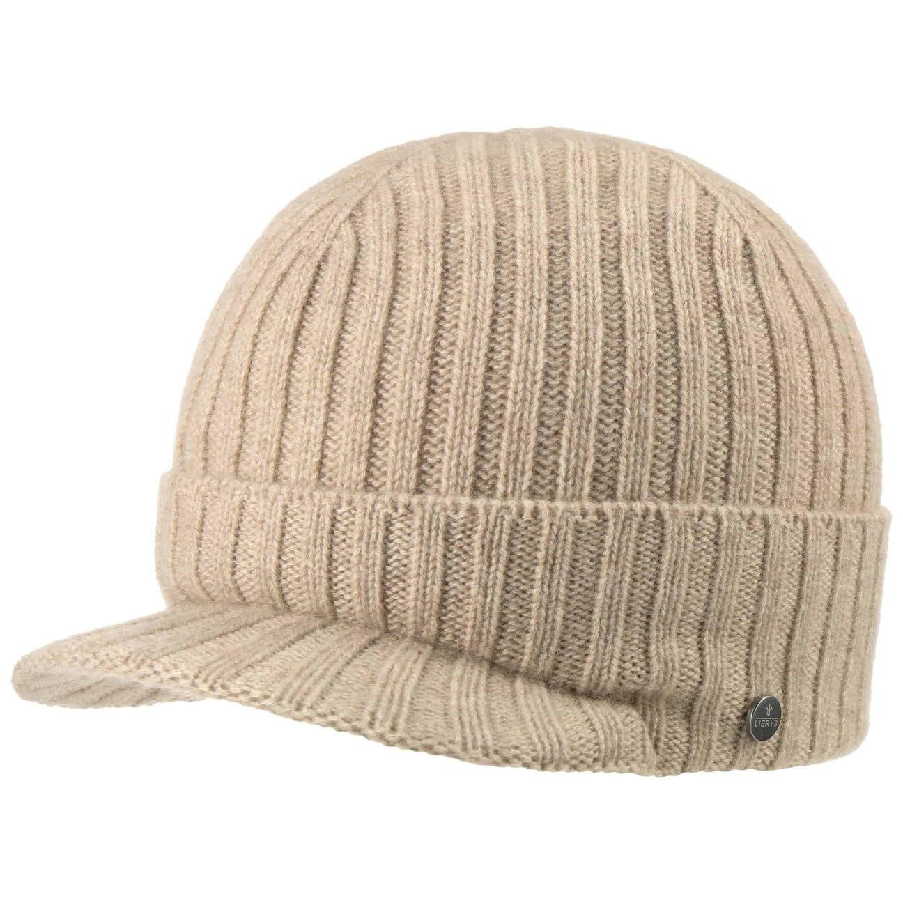 Lierys Gorro de Cachemira con Visera Unicolor Unisex Otono Invierno