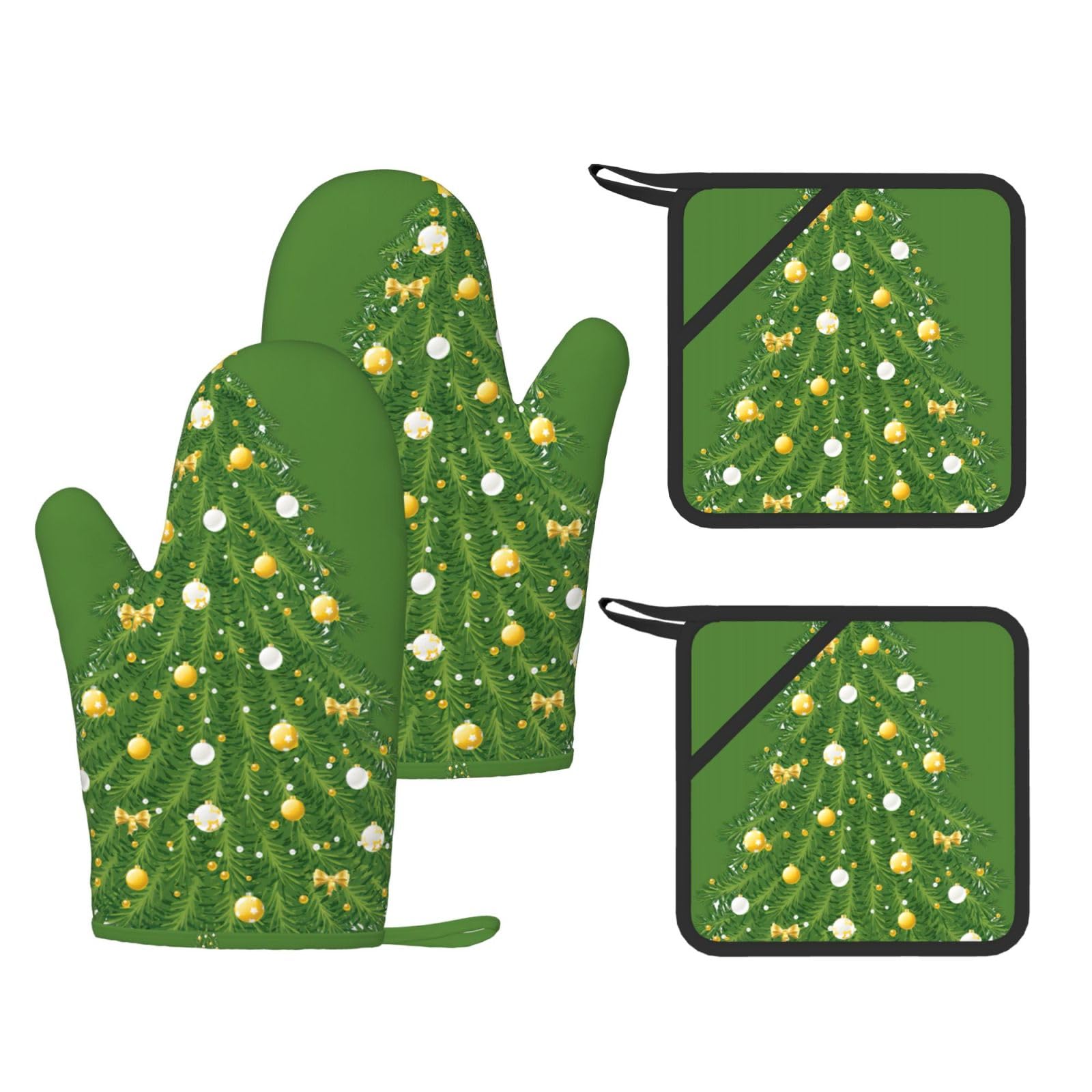Gants de cuisine arbre de Noël et maniques pour vos repas de fêtes