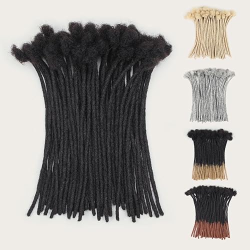 10 inch 40 Strands Loc Extensions Human Hair, 0.6cm Width