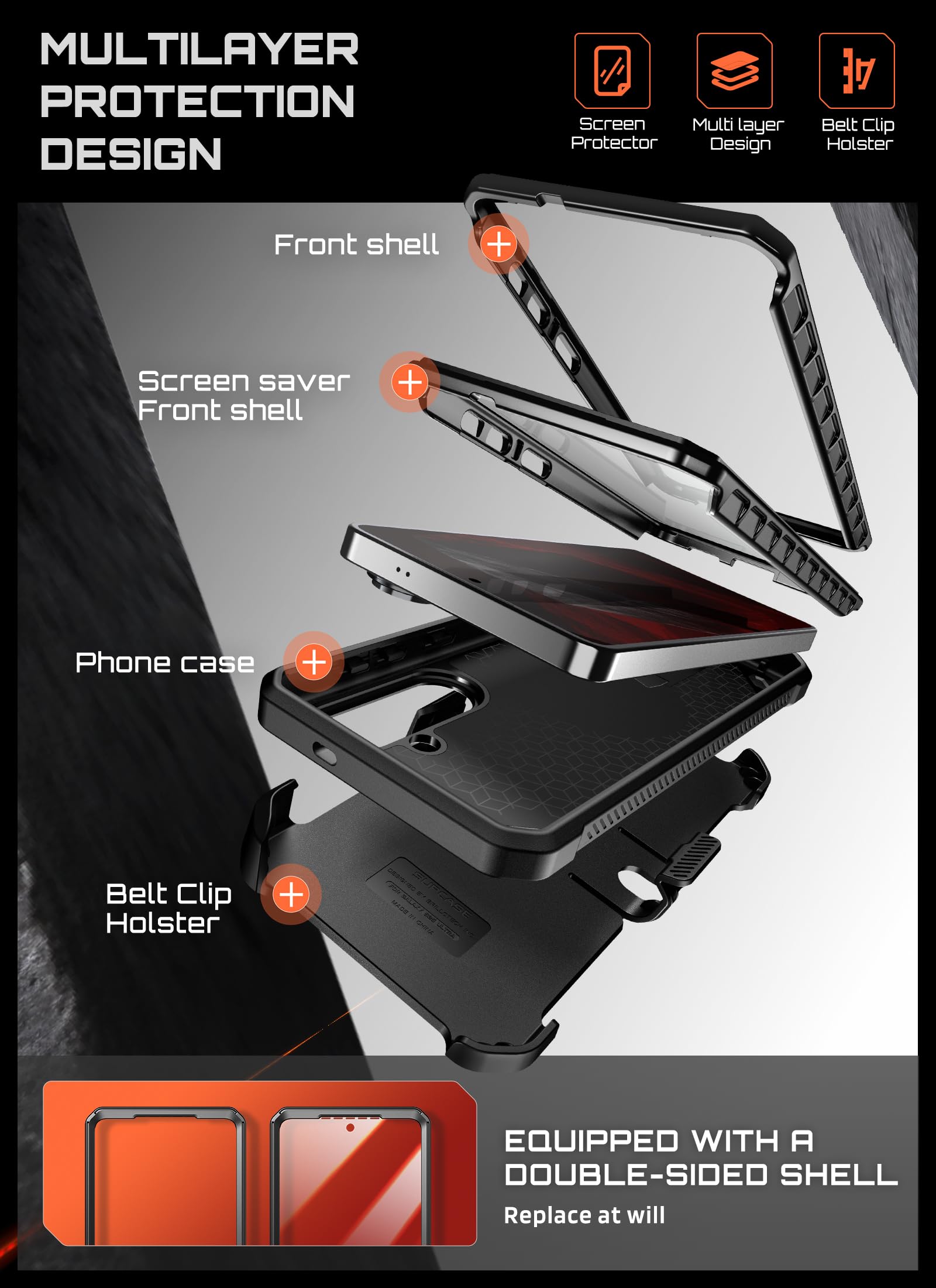 SUPCASE für Samsung Galaxy S26 Hülle Kompatibel mit MagSafe, Schwarz