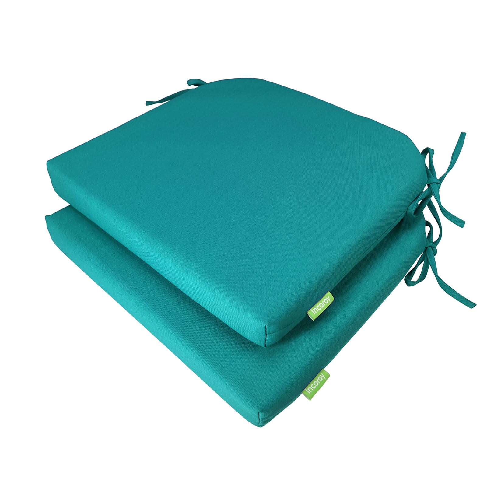 Outdoor Chair Cushions for Patio Furniture Set of 2, Patio Seat Cushions with Ties 17''x 16'', Water Repellant Outdoor Cushions Patio Furniture Cushions, Corner Outdoor Chair Pads Fade Resistant