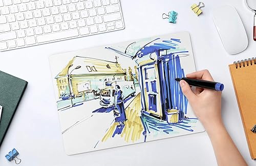 Miniatura 4 de Arteza - Pizarra blanca de borrado en seco de 9x12 pulgadas, dos caras, suministros para oficina, profesores, estudiantes y hogar, juego de 32