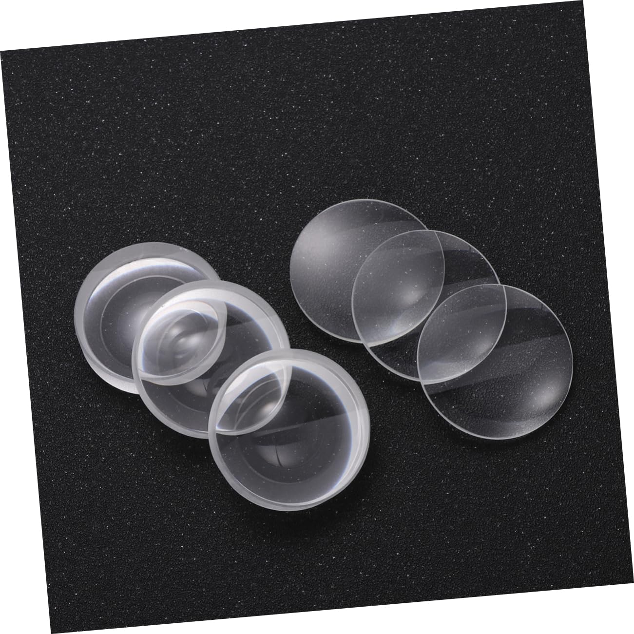 OUNONA Lot De 5 Lentilles Optiques En Verre 42 Mm Double Convexe Longueur Focale 42 Mm Pour Laboratoires Scientifiques 6 Pièces X 5