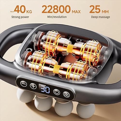 Miniatura 5 de Husband 2.0 Knot Buster, Husband 2.0 de Verniqo, 16 pistolas de masaje de cabeza de tejido profundo, 30 niveles de intensidad y 3 modos