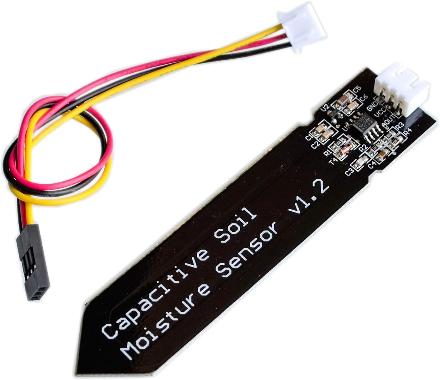 TECNOIOT 2pcs Capacitive Soil Moisture Sensor Corrosion Resistant Gravity 3-Pin Interface - Image 3