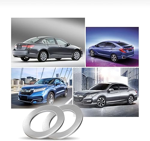 Miniatura 4 de Pack-20 Junta de tapón de drenaje de aceite, OEM 9410914000 Anillos de sellos de tapón de drenaje de aceite de aluminio, 0.5 pulgadas de repuesto