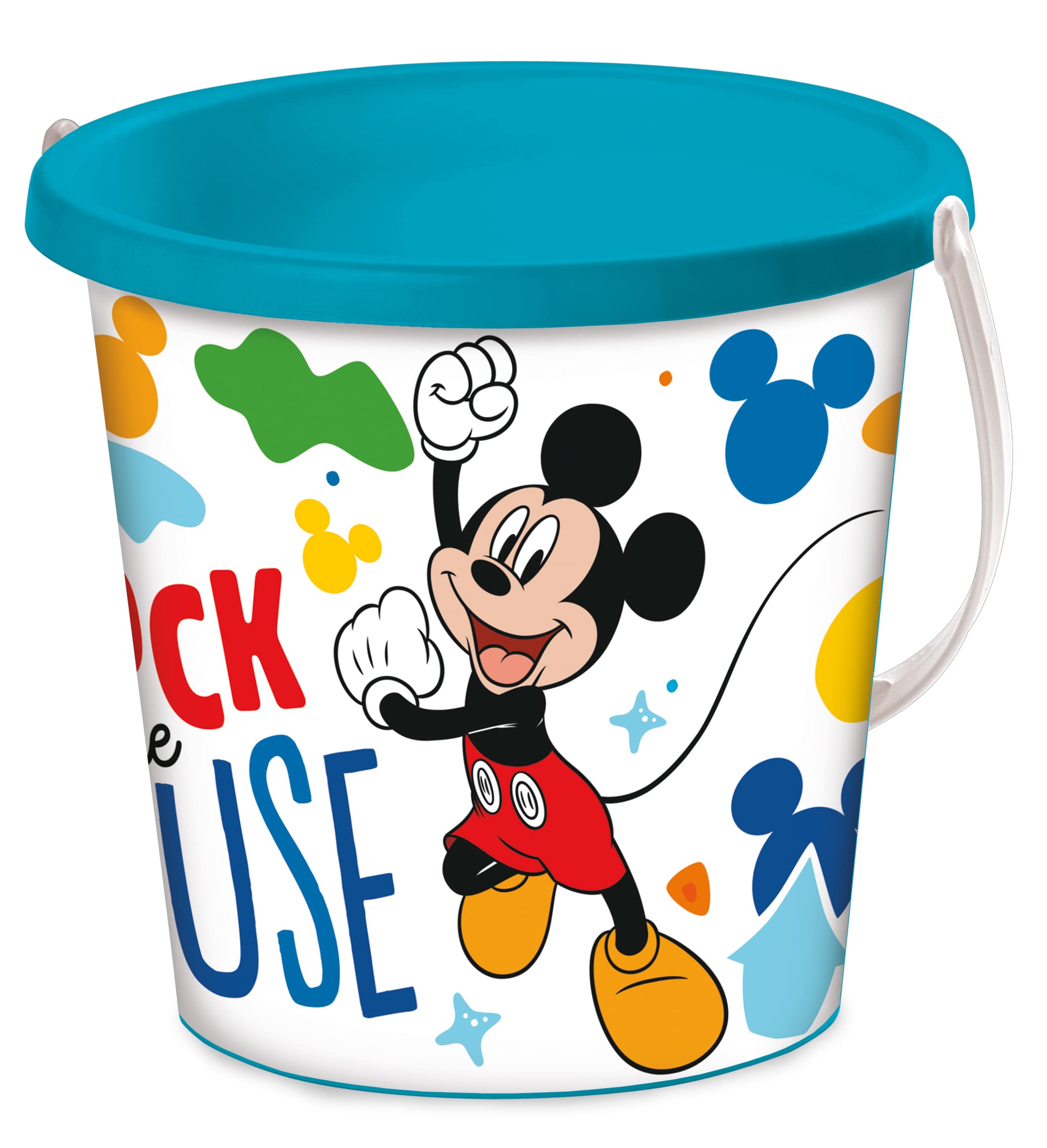Mondo Toys - BUCKET MICKEY - Cubo de arena ø17 - Juego de playa para niños a partir de 3 años - 18611