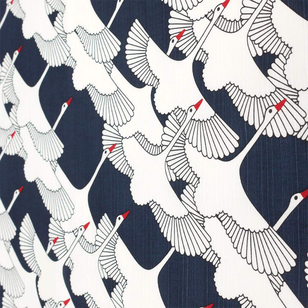 Hamamonyo Panno per avvolgere Furoshiki, 50 x 50 cm, Iwai Tsuru (blu)
