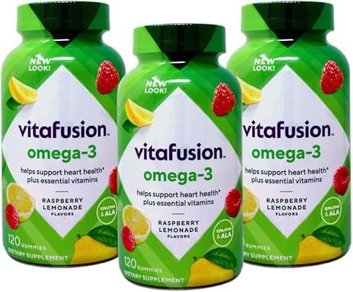 Miniatura 10 de Vitafusion Gomitas Omega-3, 120 unidades (4 botellas)